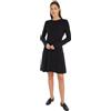Tommy Hilfiger Soft Wool Flared Swt Dress WW0WW40695 Vestiti in Maglia, Nero (Black), S Donna