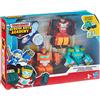 Transformers - Rescue Bots, Robot soccorritori da 12 cm, giocattolo trasformabile 2 in 1, confezione da 4 pezzi