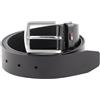 Tommy Hilfiger Cintura Uomo Denton 3.5 Cintura in Pelle, Nero (Black), 90