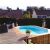 Piscina GRE GRENADE 2 in legno 4,36 x 3,36 m - h 1,17 m