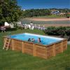Piscina GRE BRAGA in legno 8,15 x 4,20 m - h 1,46 m