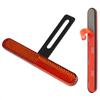 evermotor Universale Moto Catarifrangente 140 x 18 x 6 mm Posteriore Rosso Stretto con Corta Portatarga, Catadiottro Adesivo Omologato E4 per Scooter e Quad, Riflettore KM120