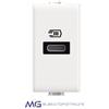 Bticino caricatore USB AM4192C con porta tipo C 20W Matix bianco