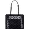 ELISABETTA FRANCHI BORSA GRANDE IN RETE FLOCK - BS39A42E2 - nero