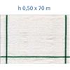 Italfrom Telo per Pacciamatura Bianco Quadrettato Tessuto Polipropilene Antistrappo - mt 70 x 0,50 H