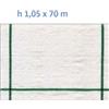 Italfrom Telo per Pacciamatura Bianco Quadrettato Tessuto Polipropilene Antistrappo - mt 70 x 1,05 H