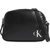 Calvin Klein Jeans Sleek Camera BAG20 Solid K60K610089, Borse a Tracolla Donna, Nero (Black), OS