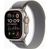 Apple Watch Ultra 2 49mm GPS+LTE Titanio Cinturino Trail Loop Green/Grey MRF33