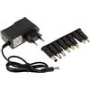 KALEA-INFORMATIQUE Alimentatore esterno da 220V a 9V DC 1,5A fornito con 8 cappucci terminali adattabili. Sostituisce un alimentatore da 9V 0,25A 0,5A 0,75A 1A 1,25A 1,5A