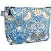Vagabond Bags Ltd William Morris Strawberry Theif - Borsa a sacco grande, Blu, 30cm x 22cm x 10cm, Borsa morbida con chiusura a zip
