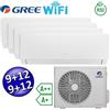 Gree Climatizzatore inverter PULAR quadri split Wi-Fi 9+9+12+12 Btu GREE R32 classe A