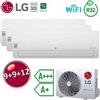 LG ELECTRONICS Climatizzatore 9000+9000+12000 trial split LG Libero Smart WiFi ThinQ DualCool A