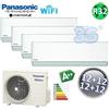 Panasonic Climatizzatore quadri split ETHEREA R32 Panasonic serie XKE - 12+12+12+12 btu A+