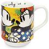 Egan Mug Collezione Disney Mickey Mouse Love. Oggetto Realizzato in Porcellana di Colore Verde e Multicolore. Dimensione: 18X11 cm. La referenza è PWM21I/V