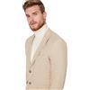 Trendyol Giacca Regular A Righe con Collo A RIS Cappotto, Pietra, 56 Plus Uomo