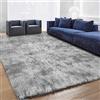 JURLEA Tappeti Soffici Tappeti per Soggiorno Tappeto Morbido Antiscivolo per Camere da Letto Moderne (250 x 300 cm, Bianco grigio)