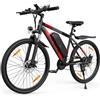 VARUN E-Bike 24/26/27,5 E-Mountain Bike con rimovibile batteria 250W e Shimano a 21/1 marce, bicicletta elettrica conforme allo StVZO, resistenza 55-100 km