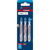BOSCH PROFESSIONAL Lame Bosch Expert T118EHM seghetto alternativo, taglio lamiere inox (3 pezzi)