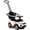 COIL Auto a Spinta con Maniglia 614 W - Auto a Spinta per Bambini - Auto a Spinta 3 in 1 - Macchina Per Bambini a Spinta - Macchina Cavalcabile (Bianca)
