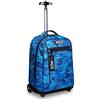 Appack Big Trolley a ppack, Blu, 2 in 1 Spallacci Per Uso Zaino, Scuola y Tempo Libero