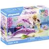 PLAYMOBIL Princess Magic 71501 Sirena con Delfini, Cure amorevoli per la Mamma Delfino e Il Suo Cucciolo, con Accessori, Giochi di Ruolo Divertenti, Giocattolo per Bambini dai 4 Anni in su