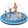Tosekry Sprinkler Tosekry per bambini con funzione antiscivolo, 200 cm, gioco acquatico per cani, splash pad (blu, 200 cm)