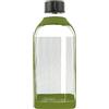 Feinsam Borraccia in vetro di design, sostenibile, senza plastica, igienica, leggera, robusta, piatta, in vetro borosilicato, 550 ml, confezione unicità, colore: verde
