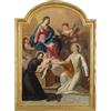 Dipinto Antico Soggetto sacro Italia '700 Pittura Olio su tela Quadro