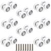 Gativs Ruota per Porta Scorrevole 8 Pezzi Cuscinetti Box Doccia Rotelline Scorrevole Porta Ruote Box Doccia Puleggia Appesa per Porta Scorrevole Accessori per Doccia Rotelle Box Doccia