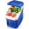 DEMCAY Frigo for Auto da 8 Litri 12V DC Frigo Box Elettrico Portatile Freddo Caldo, for Campeggio, Picnic,Grigio