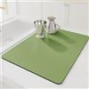 AMOMYDOG Tappetino Scolapiatti, Tappetini Lavello Super Assorbente, Scolapiatti da Lavello Asciugatura Rapida, Tappetino per Caffè Antiscivolo per Bancone Cucina Caffettiera (Verde, 30 x 40cm)
