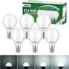 Tailcas Dimmerabile Lampadine LED E14 5W, Luce Bianca Freddo 6000K 450 Lumen, Equivalenti ad Lampada Alogene da 40W, 6 pack