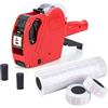 JZK 8 Cifre prezzatrice etichettatrice manuale con 10 rotoli etichette (5000 pz) 2 rulli inchiostro