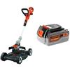 BLACK+DECKER STC1820cm Tagliabordi Rasaerba 3 in 1 a Batteria, al Litio, 18 V, 2