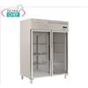 Forcold - Armadio Frigo 2 Porte Vetro, Ventilato, Temp.+0 +8C, con Monoblocco, Sistema plug-in, lt.1300, Classe C, mod.M-GN1410TNG-FC