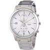 Seiko Orologio da polso da uomo XL cronografo al quarzo in acciaio inox SNN271P1, argento/bianco, Bracciale