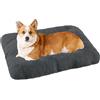 XIEMINLE Letto per cani grande, lavabile, calmante, con fondo antiscivolo, tappetino in peluche per cani, materasso ortopedico per cani, divano letto con rivestimento rimovibile, 75 x 50 x 7 cm,