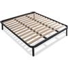 Qualydorm - Rete Letto Matrimoniale 160x190 Altezza 35 cm a doghe in Legno di Faggio multistrato Ortopedica - Struttura in Acciaio con piedi - 100% Made in Italy…