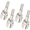 Dilwe Perno Ruota RC, 4 Pezzi di Accessori per Tazza Albero Motore per ASSE Ruota in Acciaio Compatibile con HSP 1/10 RC Auto Argento