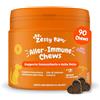 Zesty Paws Allergy & Immunity per Cani - Supporto Immunitario, Salute dell' Intestino, Pelle e Pelo - Per fastidi della Pelle - Con Olio di Salmone e Probiotici per Cani - 90 Bocconcini