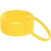 PATIKIL Silicone Bracciali, 6pz Colorati Gomma Bracciali bianco Elastici Sport Fasce per Adulti Adolescenti Sport Squadra Giochi, Giallo