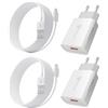 JupptElectronics 2-Pack Caricatore Rapido USB C per Samsung Galaxy A14 A34 A70 M13 A71 A33 A13 A54 A53 A51 S8 S9 S10, Xiaomi Redmi Oppo Huawei Google OnePlus etc, 18W Caricabatterie Type C Carica Batterie Cellulare