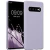 kwmobile Custodia Compatibile con Samsung Galaxy S10 Cover - Back Case per Smartphone in Silicone TPU - Protezione Gommata - lavanda