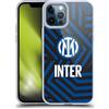 Head Case Designs Licenza Ufficiale Inter Milan Astratto 1 Modelli Custodia Cover in Morbido Gel Compatibile con Apple iPhone 12 PRO Max