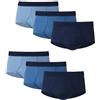 Hanes Ultimate Classics - Slip da uomo, confezione da 6, Blu assortiti, X-Large