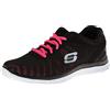 Skechers - Flex Appeal First Glance, Sneakers da donna, colore nero(black/hot pink), taglia 38