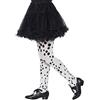 SMIFFYS Dalmatian Tights, Childs, Black & White, Age 6-12