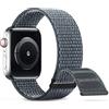 DigiHero Cinturino Nylon Sportive Per Apple Watch 38mm 40mm 41mm 42mm 44mm 45mm 49mm,Cinturino Intrecciato Regolabile e Traspirante,per iWatch Serie 8/7/6/5/4/3/2/1/SE/Ultra Grigio B