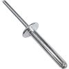AERZETIX - Set di 100 rivetti ciechi Ø5x30mm con testa larga 14mm - DIN 7337 C - rivetto pop a rottura stelo - in alluminio/acciaio - C48175