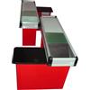 D.L. SERVICE Banco cassa statico - Doppio modulo - cm 260 Rosso